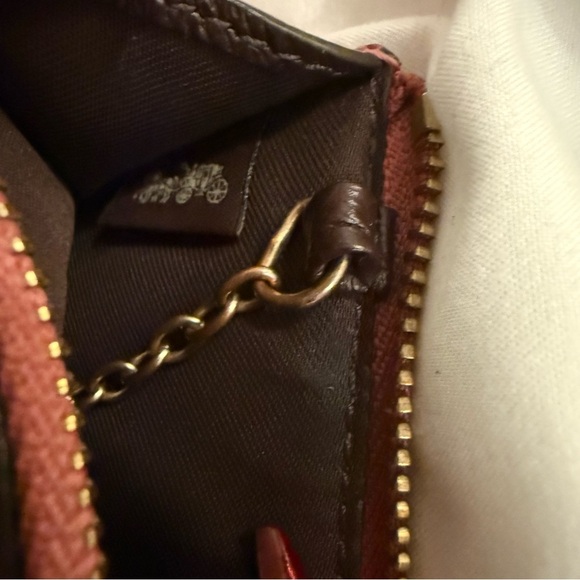 EUC Coach Metallic Pink Crossgrain Mini Skinny Id Case - Picture 5 of 5